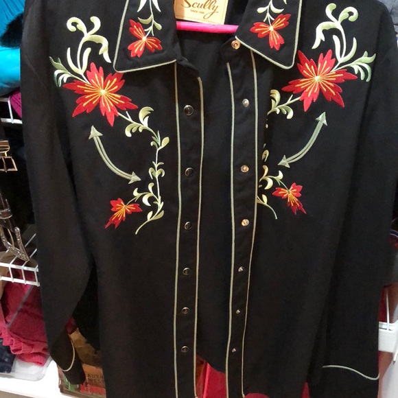 Scully Tops - Scully Western button down shirt xl